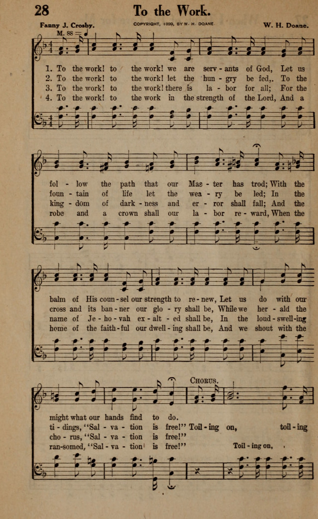 Gospel Hymns and Songs: for the Church, Sunday School and Evangelistic Services page 28