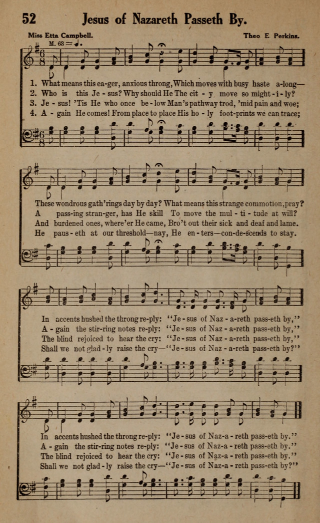 Gospel Hymns and Songs: for the Church, Sunday School and Evangelistic Services page 52