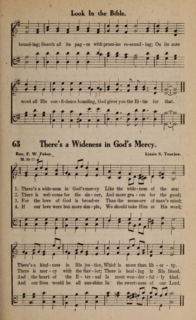 Gospel Hymns and Songs: for the Church, Sunday School and Evangelistic Services page 63