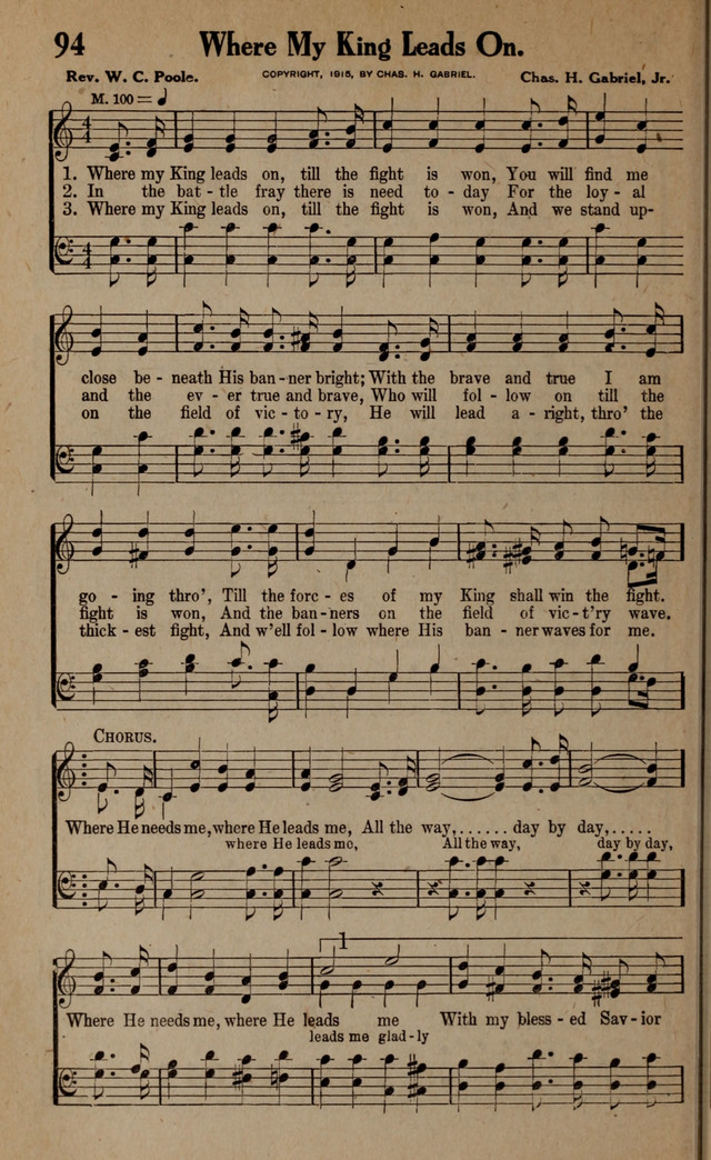 Gospel Hymns and Songs: for the Church, Sunday School and Evangelistic Services page 94