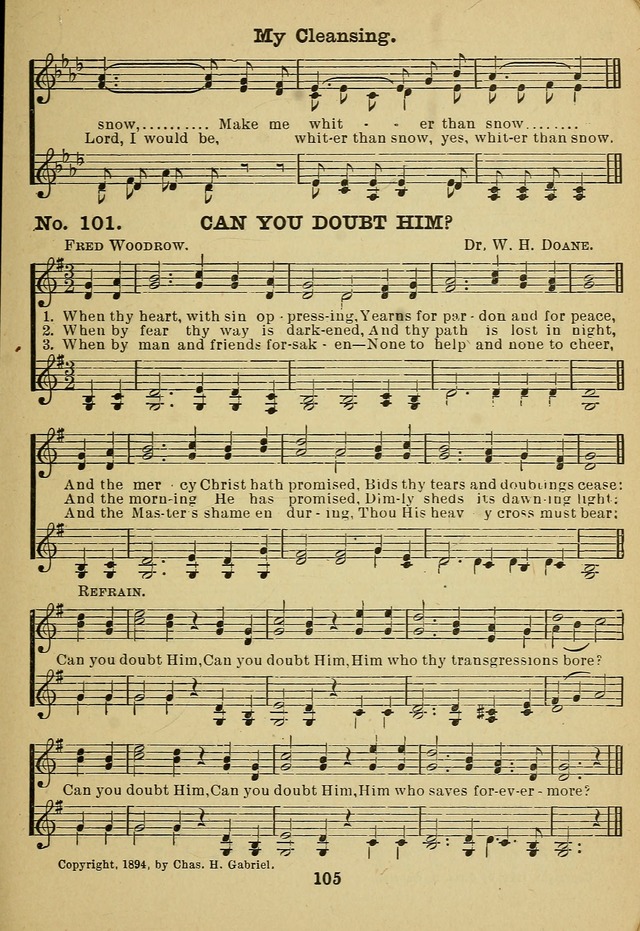 Gospel Hymn Selections for female voices: for use in young people