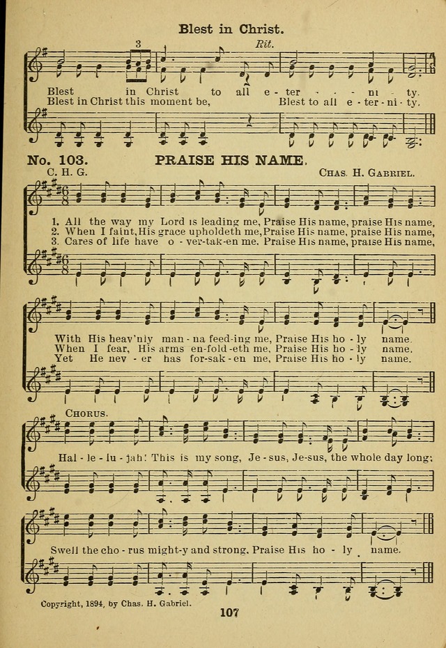 Gospel Hymn Selections for female voices: for use in young people