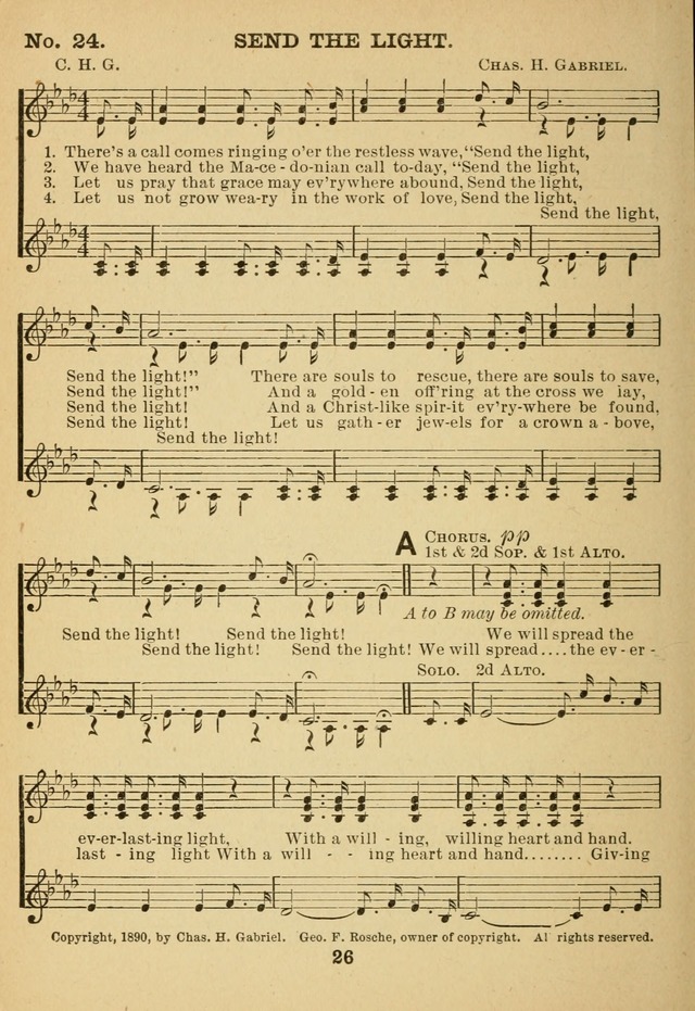 Gospel Hymn Selections for female voices: for use in young people