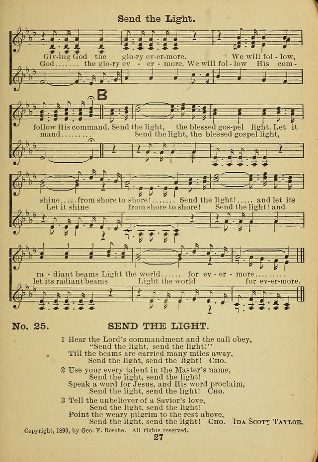 Gospel Hymn Selections for female voices: for use in young people