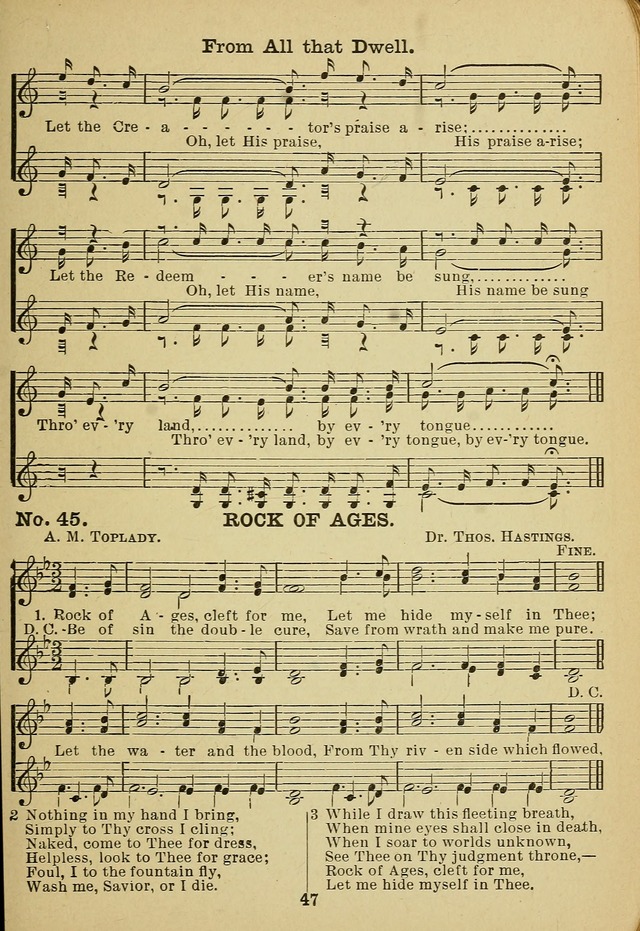Gospel Hymn Selections for female voices: for use in young people