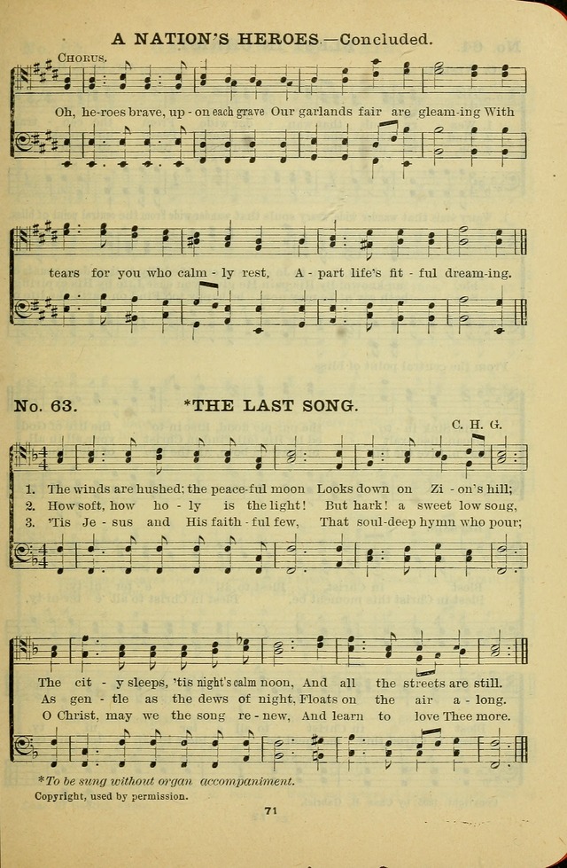 Gospel Hymn Selections for Male Voices: for use in colleges, Y.M.C.A.