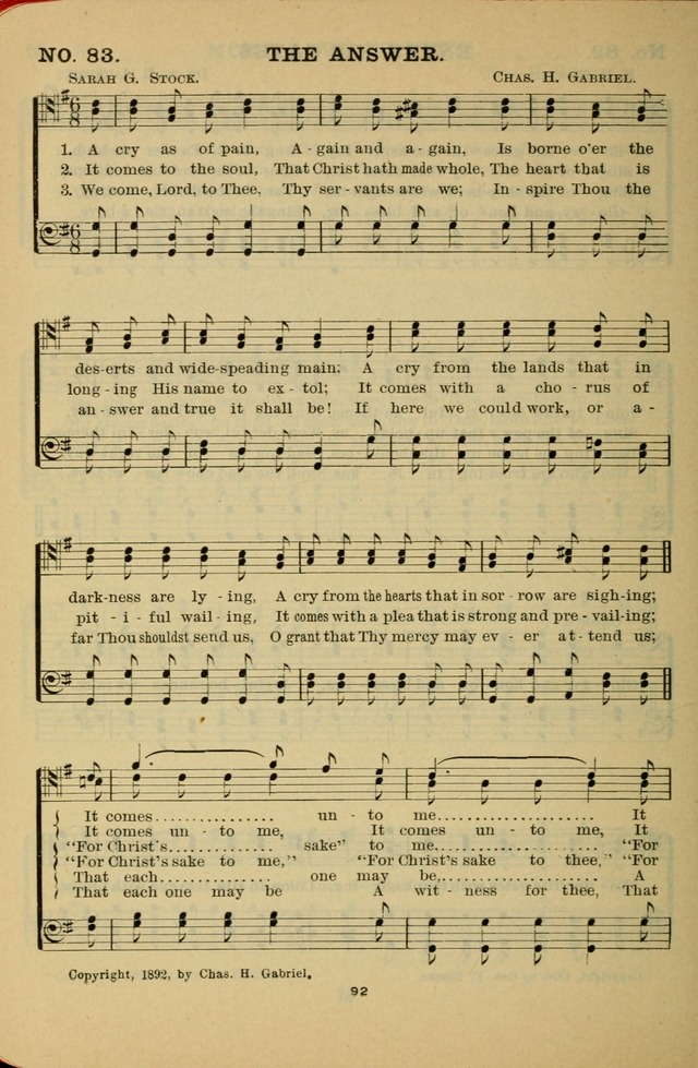 Gospel Hymn Selections for Male Voices: for use in colleges, Y.M.C.A.