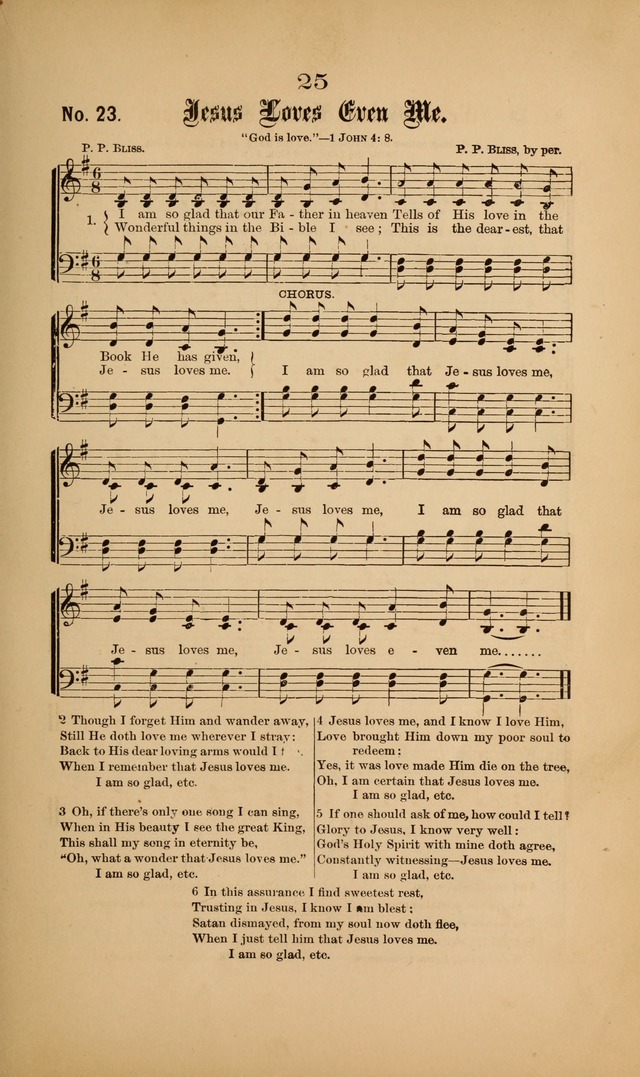 Gospel Hymns and Sacred Songs: as used by them in gospel meetings page 25