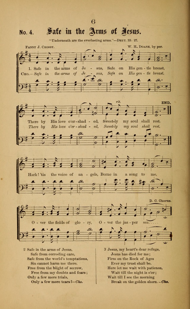 Gospel Hymns and Sacred Songs: as used by them in gospel meetings page 6