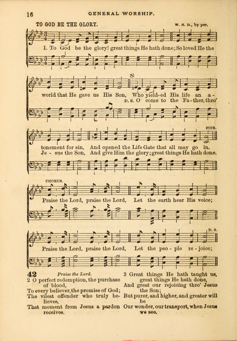 Gospel Hymn and Tune Book: a choice collection of Hymns and Music, old and new, for use in Prayer Meetings, Family Circles, and Church Service page 14