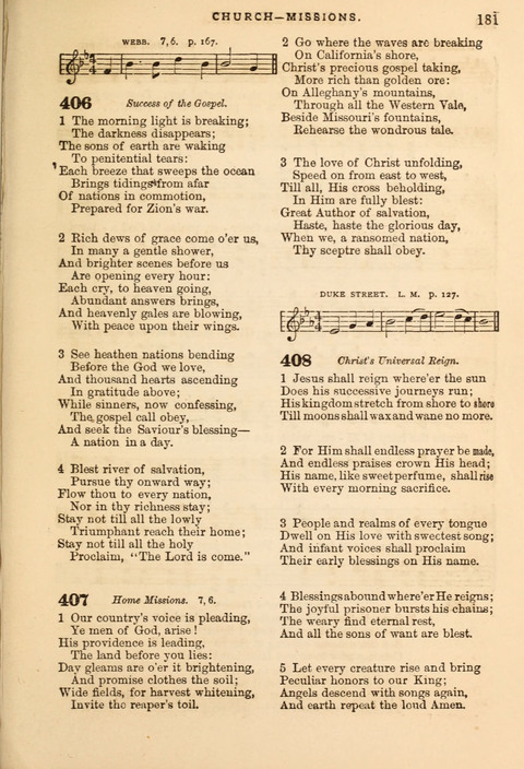 Gospel Hymn and Tune Book: a choice collection of Hymns and Music, old and new, for use in Prayer Meetings, Family Circles, and Church Service page 179