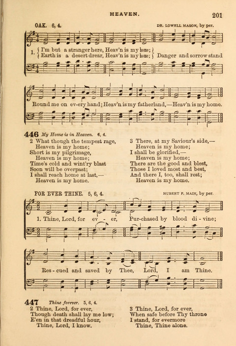 Gospel Hymn and Tune Book: a choice collection of Hymns and Music, old and new, for use in Prayer Meetings, Family Circles, and Church Service page 199