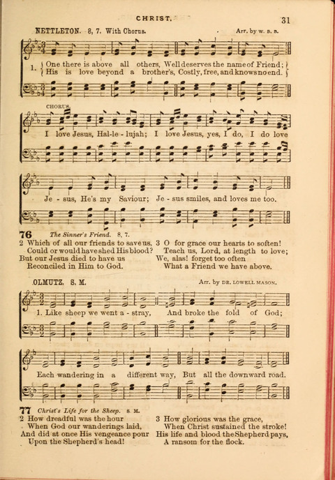 Gospel Hymn and Tune Book: a choice collection of Hymns and Music, old and new, for use in Prayer Meetings, Family Circles, and Church Service page 29