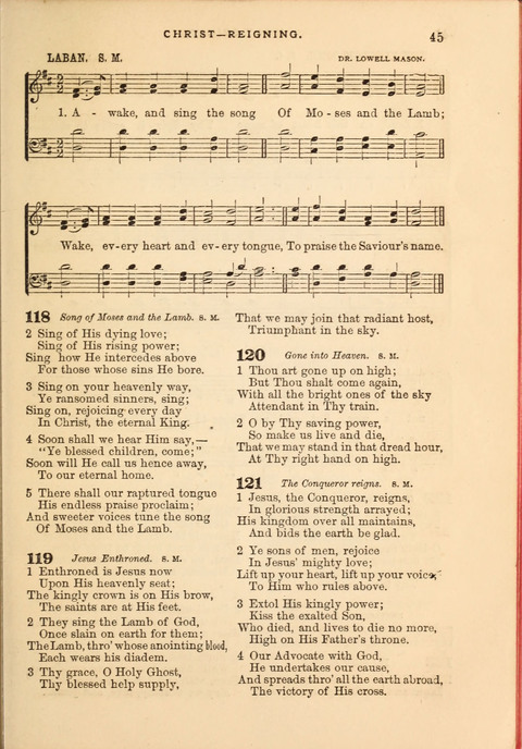 Gospel Hymn and Tune Book: a choice collection of Hymns and Music, old and new, for use in Prayer Meetings, Family Circles, and Church Service page 43