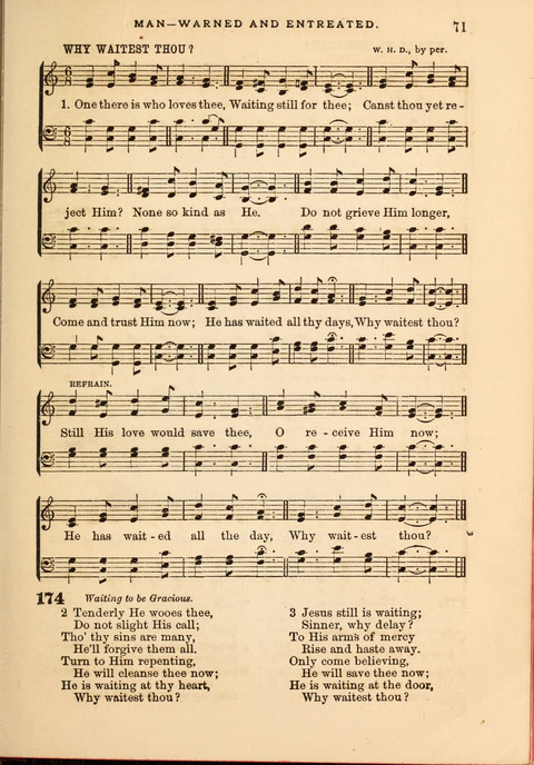 Gospel Hymn and Tune Book: a choice collection of Hymns and Music, old and new, for use in Prayer Meetings, Family Circles, and Church Service page 69