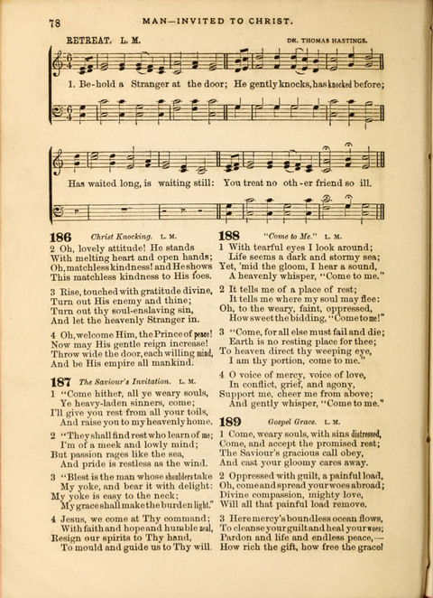 Gospel Hymn and Tune Book: a choice collection of Hymns and Music, old and new, for use in Prayer Meetings, Family Circles, and Church Service page 76