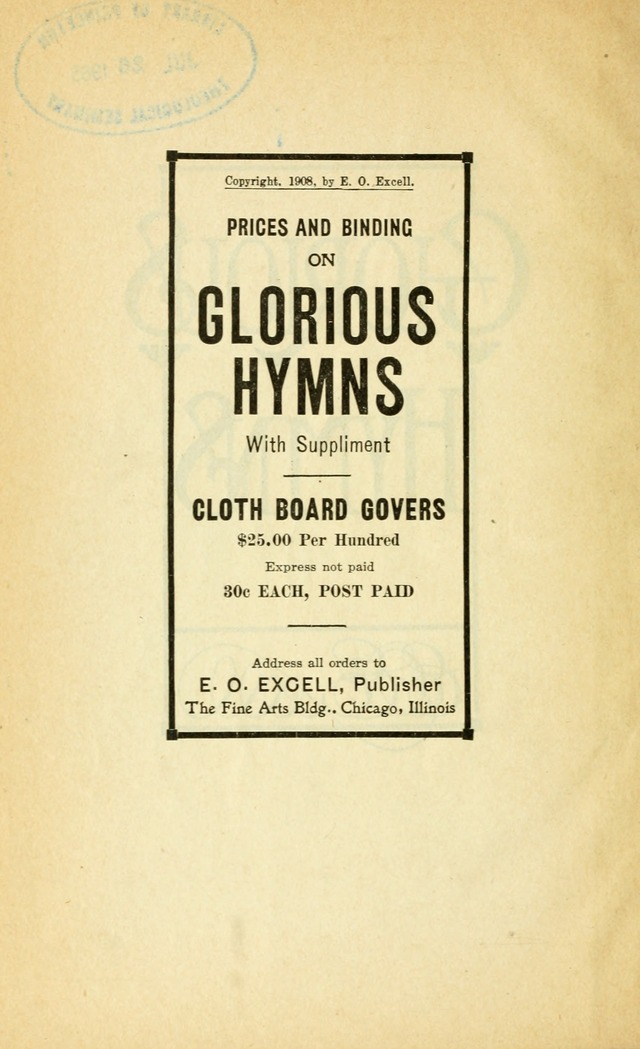 Glorious Hymns: with supplement page 7