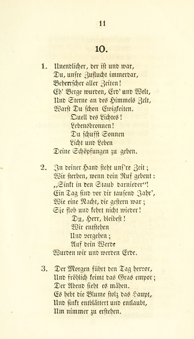 Gesänge für Israelit. Reform Gemeinden: aus verschiedenen Liedersammlungen zusammengetragen (Neue vermehrte  Aufl.) page 11