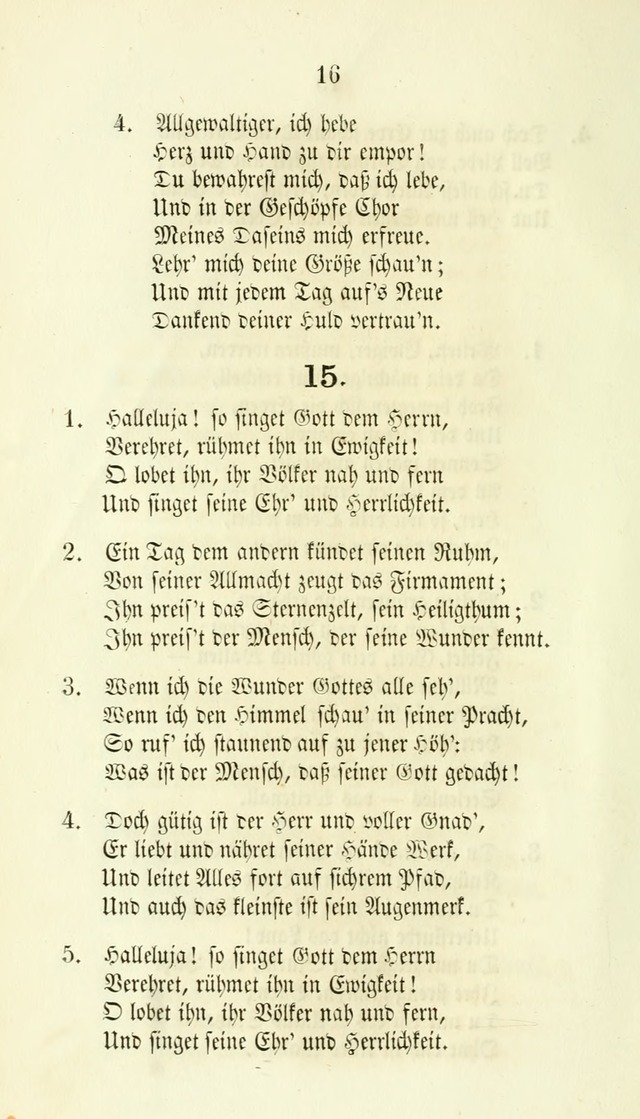 Gesänge für Israelit. Reform Gemeinden: aus verschiedenen Liedersammlungen zusammengetragen (Neue vermehrte  Aufl.) page 16