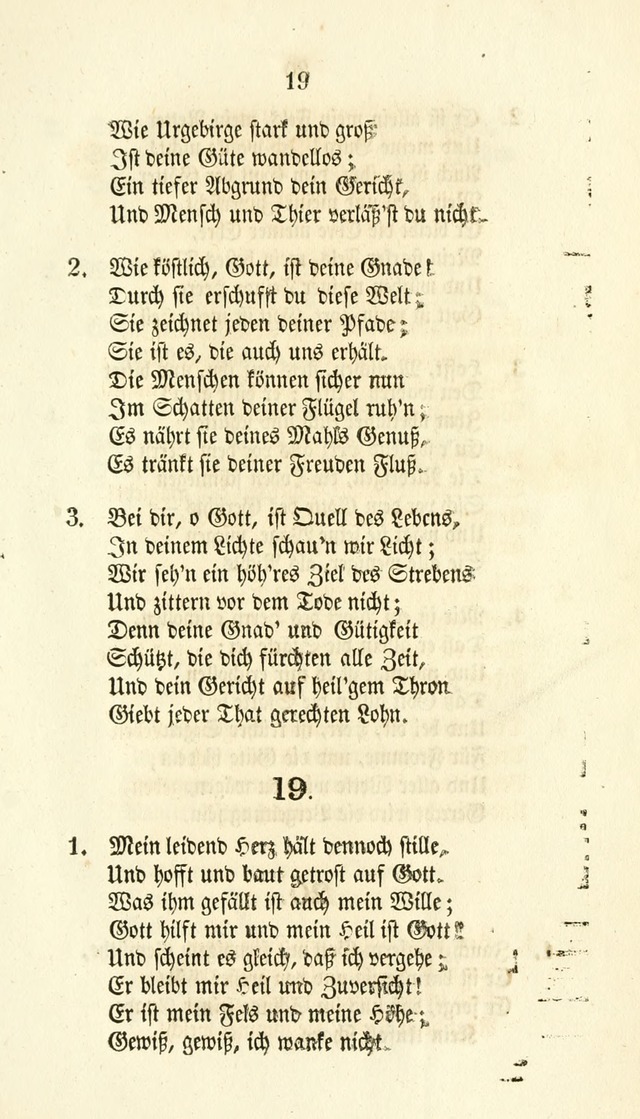 Gesänge für Israelit. Reform Gemeinden: aus verschiedenen Liedersammlungen zusammengetragen (Neue vermehrte  Aufl.) page 19