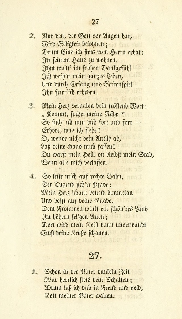 Gesänge für Israelit. Reform Gemeinden: aus verschiedenen Liedersammlungen zusammengetragen (Neue vermehrte  Aufl.) page 27