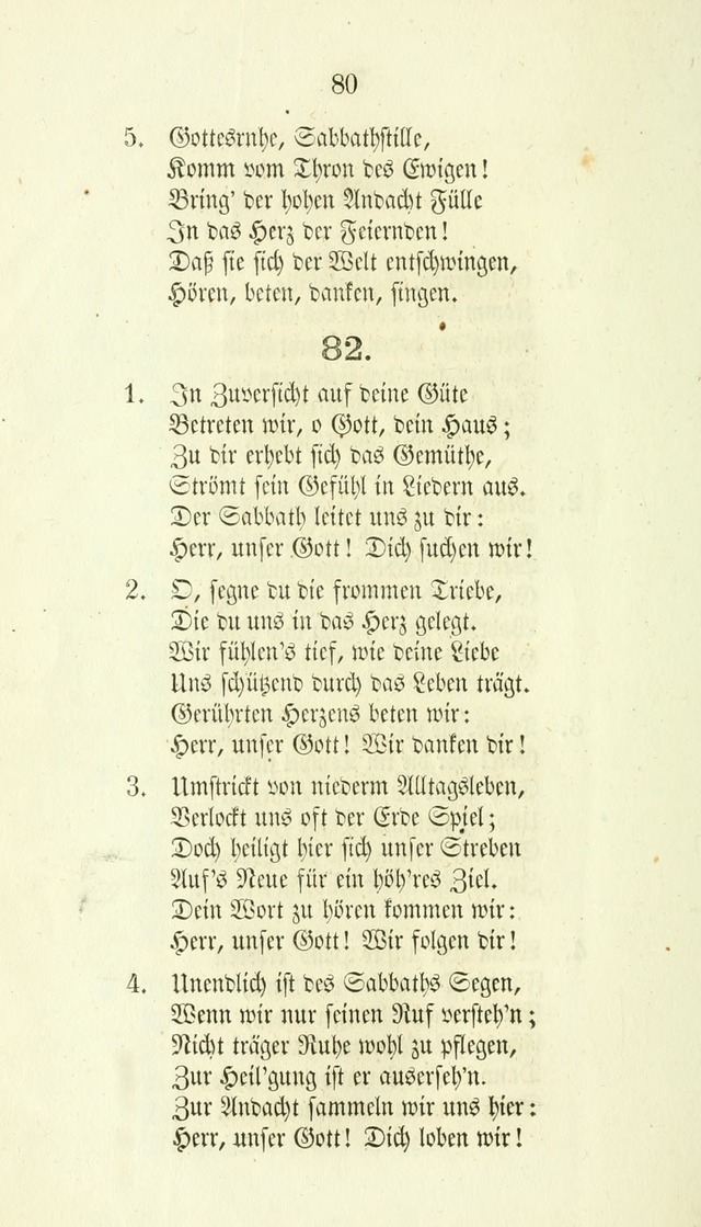 Gesänge für Israelit. Reform Gemeinden: aus verschiedenen Liedersammlungen zusammengetragen (Neue vermehrte  Aufl.) page 82