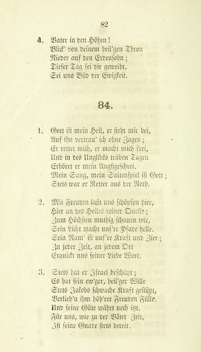 Gesänge für Israelit. Reform Gemeinden: aus verschiedenen Liedersammlungen zusammengetragen (Neue vermehrte  Aufl.) page 84