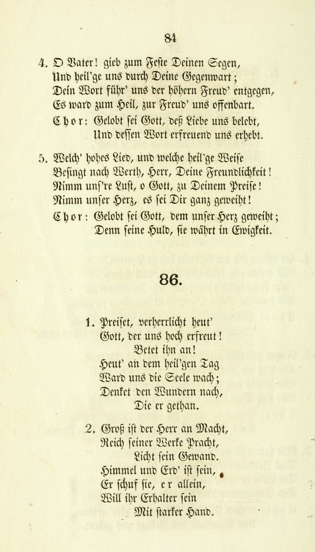 Gesänge für Israelit. Reform Gemeinden: aus verschiedenen Liedersammlungen zusammengetragen (Neue vermehrte  Aufl.) page 86