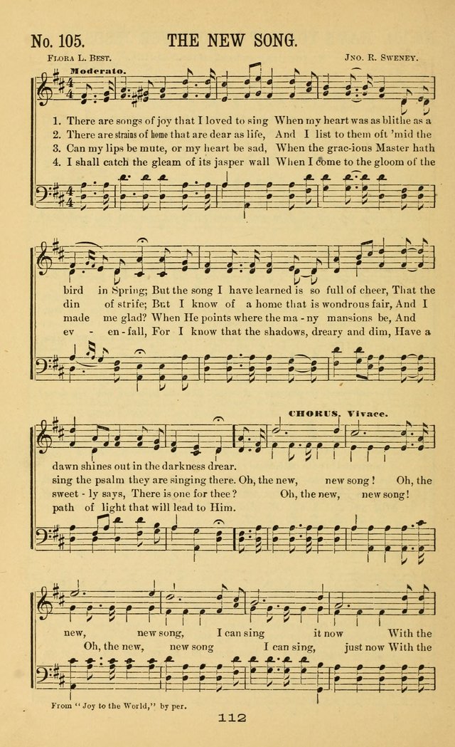 Great Joy!: a new and favorite collection of hymns and music, for gospel meetings, prayer, temperance, and camp meetings, and Sunday schools page 110