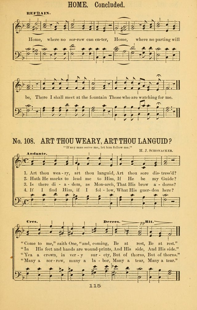 Great Joy!: a new and favorite collection of hymns and music, for gospel meetings, prayer, temperance, and camp meetings, and Sunday schools page 113