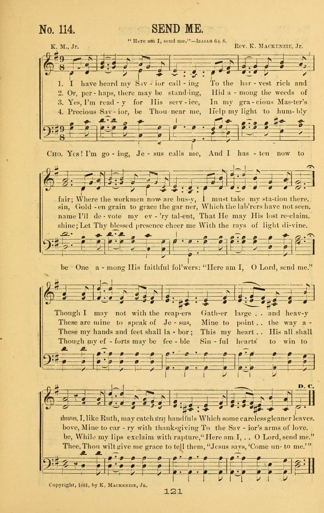 Great Joy!: a new and favorite collection of hymns and music, for gospel meetings, prayer, temperance, and camp meetings, and Sunday schools page 119