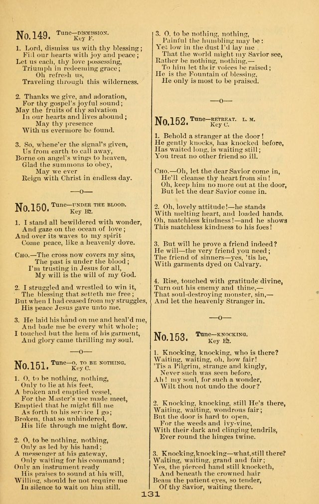 Great Joy!: a new and favorite collection of hymns and music, for gospel meetings, prayer, temperance, and camp meetings, and Sunday schools page 129