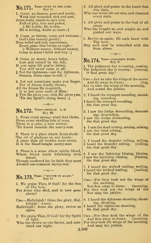 Great Joy!: a new and favorite collection of hymns and music, for gospel meetings, prayer, temperance, and camp meetings, and Sunday schools page 134