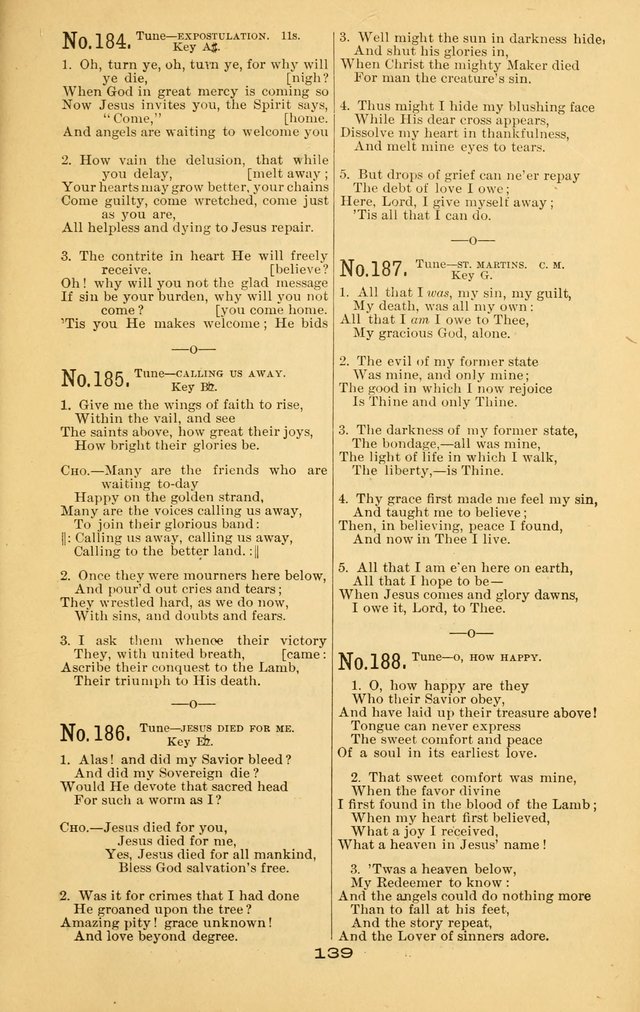 Great Joy!: a new and favorite collection of hymns and music, for gospel meetings, prayer, temperance, and camp meetings, and Sunday schools page 137