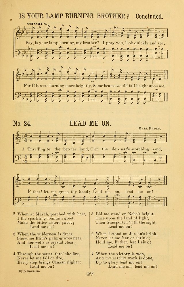 Great Joy!: a new and favorite collection of hymns and music, for gospel meetings, prayer, temperance, and camp meetings, and Sunday schools page 25