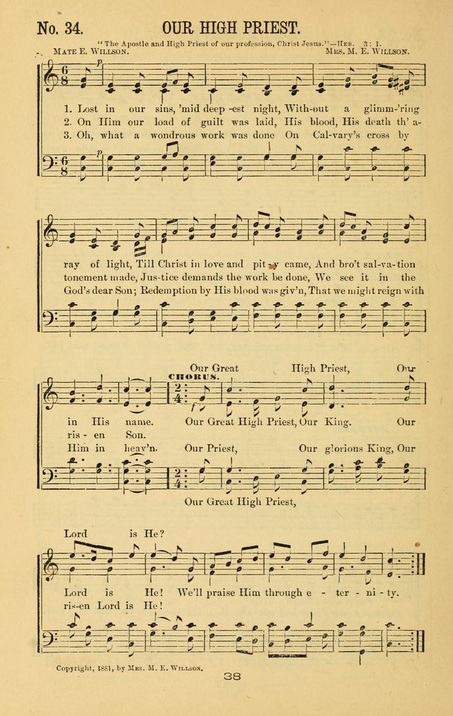 Great Joy!: a new and favorite collection of hymns and music, for gospel meetings, prayer, temperance, and camp meetings, and Sunday schools page 36