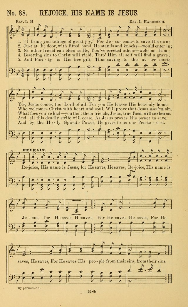 Great Joy!: a new and favorite collection of hymns and music, for gospel meetings, prayer, temperance, and camp meetings, and Sunday schools page 92