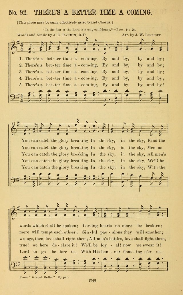 Great Joy!: a new and favorite collection of hymns and music, for gospel meetings, prayer, temperance, and camp meetings, and Sunday schools page 96