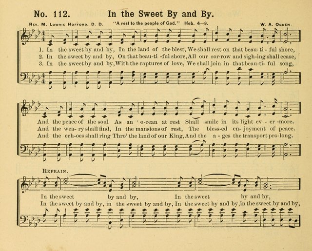 Gathered Jewels: a collection of Sunday School hymns and tunes by a selected corps of authors of great prominence; this book contains a department of christian heart songs especially prepared for youn page 112