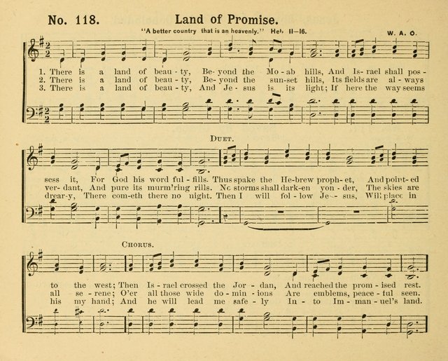 Gathered Jewels: a collection of Sunday School hymns and tunes by a selected corps of authors of great prominence; this book contains a department of christian heart songs especially prepared for youn page 118