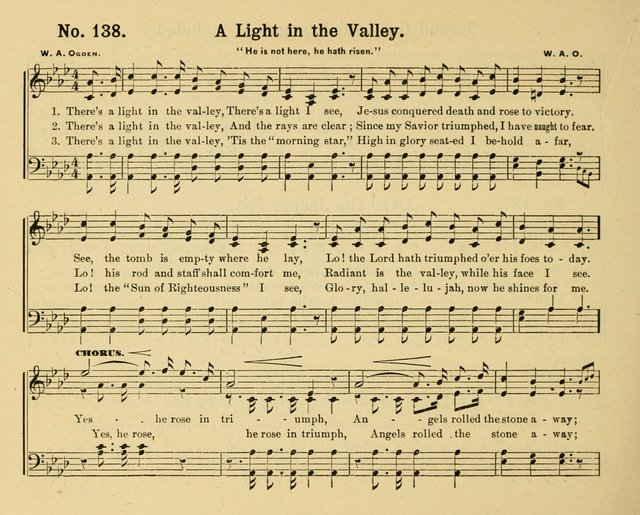 Gathered Jewels: a collection of Sunday School hymns and tunes by a selected corps of authors of great prominence; this book contains a department of christian heart songs especially prepared for youn page 138