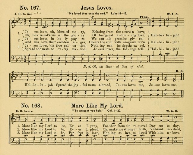 Gathered Jewels: a collection of Sunday School hymns and tunes by a selected corps of authors of great prominence; this book contains a department of christian heart songs especially prepared for youn page 166