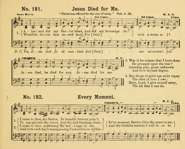 Gathered Jewels: a collection of Sunday School hymns and tunes by a selected corps of authors of great prominence; this book contains a department of christian heart songs especially prepared for youn page 175