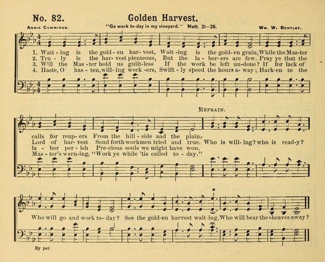 Gathered Jewels: a collection of Sunday School hymns and tunes by a selected corps of authors of great prominence; this book contains a department of christian heart songs especially prepared for youn page 82