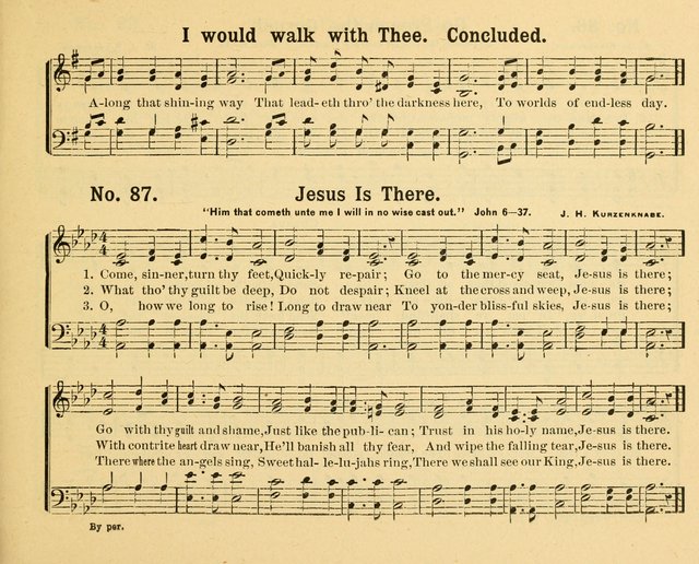 Gathered Jewels: a collection of Sunday School hymns and tunes by a selected corps of authors of great prominence; this book contains a department of christian heart songs especially prepared for youn page 87