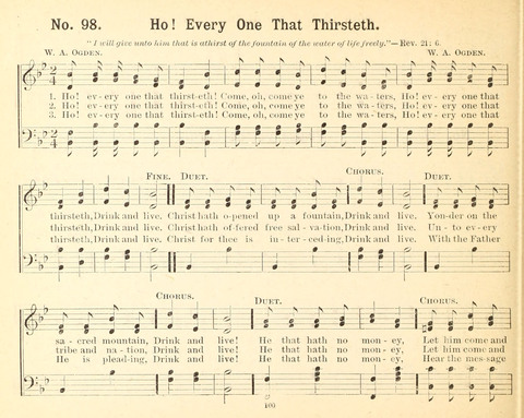 Gathered Jewels No. 2: a collection of Sunday school hymns and tunes by our best composers especially adapted to the international sunday school lessons page 100