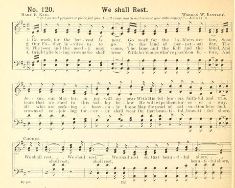 Gathered Jewels No. 2: a collection of Sunday school hymns and tunes by our best composers especially adapted to the international sunday school lessons page 122