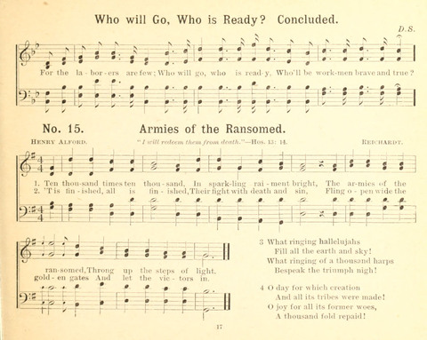 Gathered Jewels No. 2: a collection of Sunday school hymns and tunes by our best composers especially adapted to the international sunday school lessons page 17