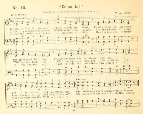 Gathered Jewels No. 2: a collection of Sunday school hymns and tunes by our best composers especially adapted to the international sunday school lessons page 18