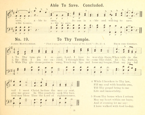 Gathered Jewels No. 2: a collection of Sunday school hymns and tunes by our best composers especially adapted to the international sunday school lessons page 21